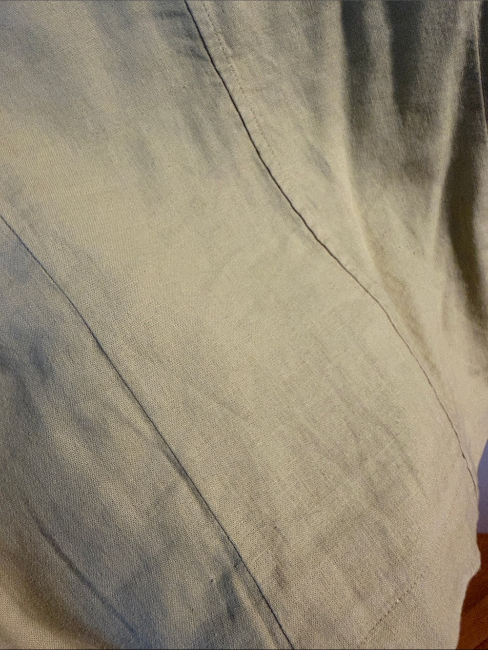 Madewell Pale Yellow Linen Button-Front Sleeveless Top - Picture 4 of 4